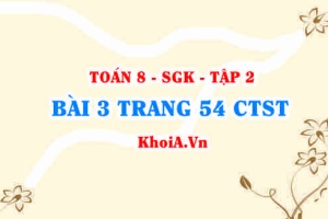 Bài 3 trang 54 Toán 8 Chân trời sáng tạo Tập 2
